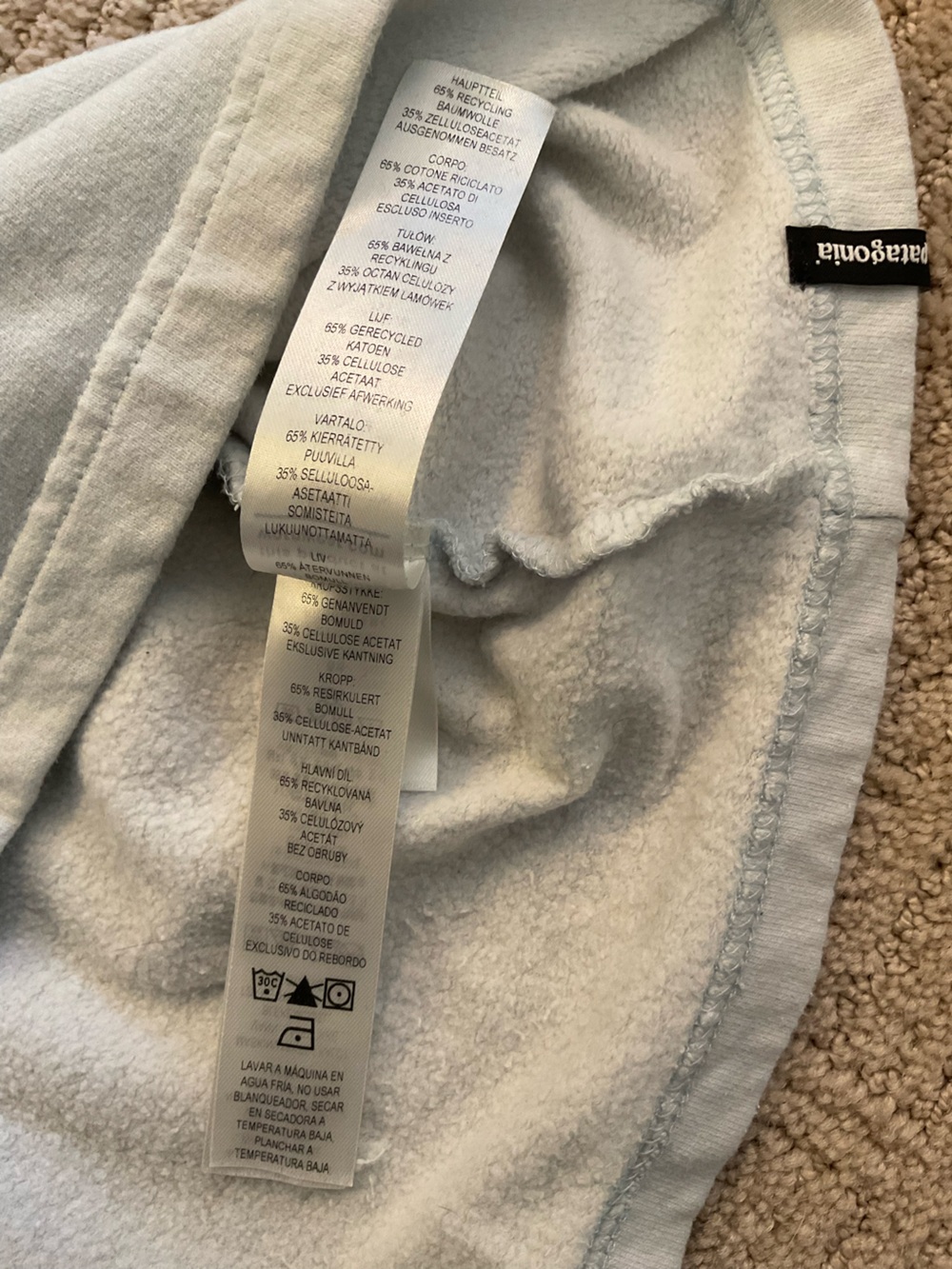 Patagonia Light Blue Crewneck Sweatshirt - Picture 9 of 14